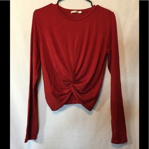 Heart & Hips long sleeve peach top